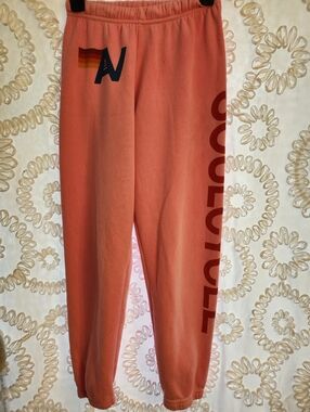 Aviator Nation womens Relaxed Sweatpants hot Pink SoulCycle XS read description
